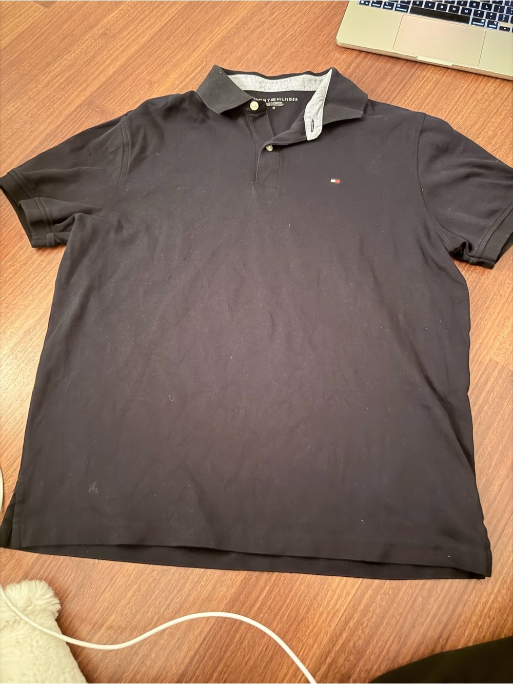 Tommy Hilfiger Navy Polo with Contrast Trim